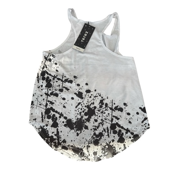 Terez x Peloton Racerback Workout Tank | Paint Splatter Logo | Size M | NWT - Picture 2 of 2